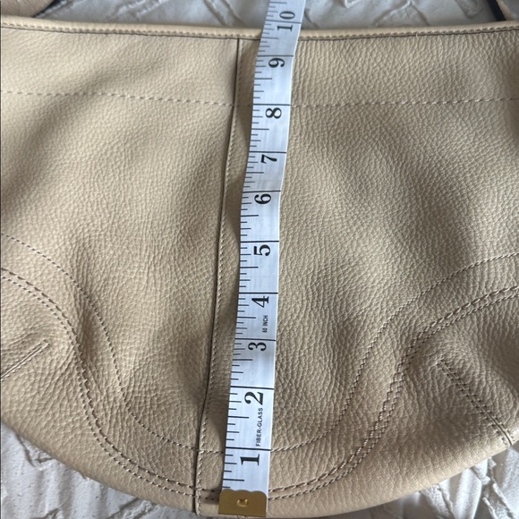 Coach Pebbled Leather Hobo Shoulder Bag | Beige Neutral | Authentic - Picture 9 of 9